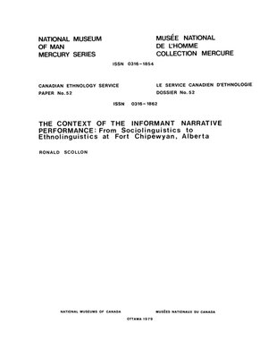cover image of Context of the Informant Narrative Performance